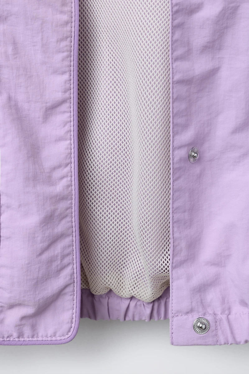 CONTRAST TRIM DETAIL RAINCOAT