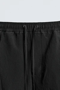 FLOWY STRIPED JACQUARD SHORTS