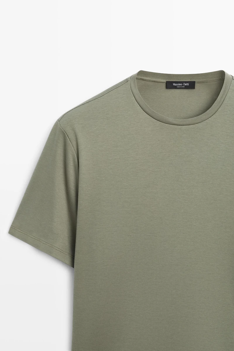 Cotton blend short sleeve T-shirt