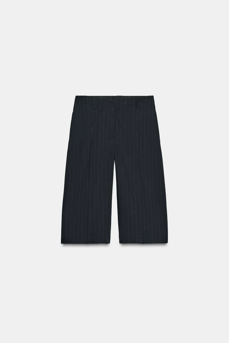 ZW COLLECTION PINSTRIPE LONG SHORTS
