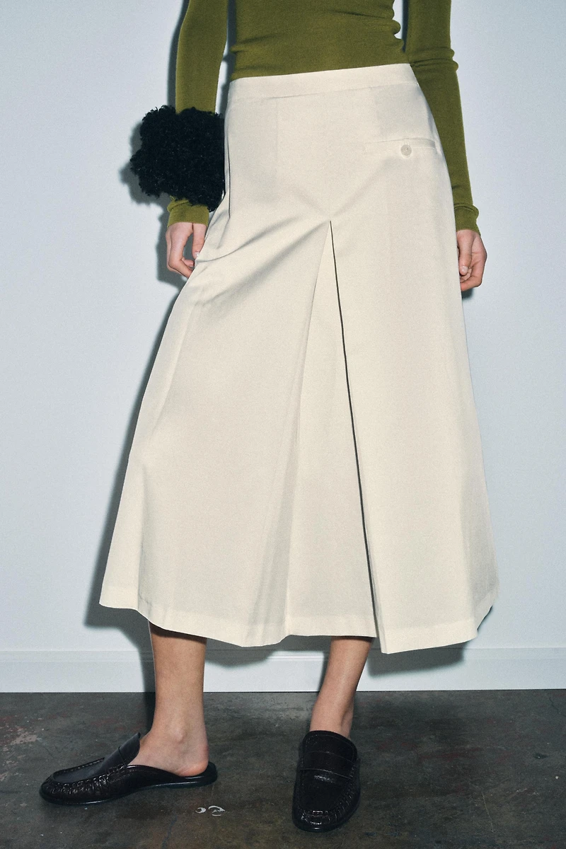 PLEATED CAPE SKIRT ZW COLLECTION