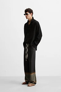 LINEN - COTTON JACQUARD SHIRT