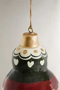 DÉCORATION ARBRE GOUTTE PAPIER MÂCHÉ NOËL