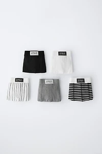 AGES 6-14 / FIVE-PACK OF BOXERS WITH LABEL
