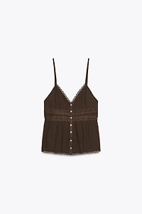 LACE CHIFFON TOP