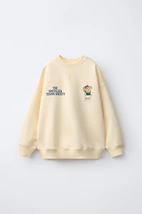 TEDDY BEAR PRINT SWEATSHIRT