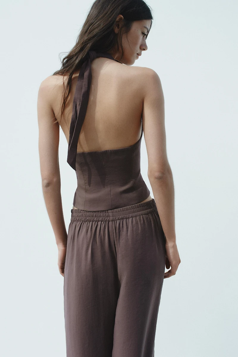 HALTER TIE VEST