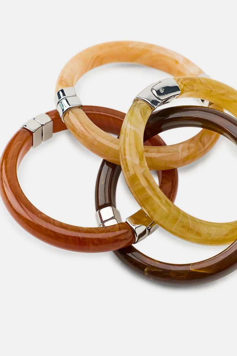 PACK OF 4 ARTICULATED BRACELETS