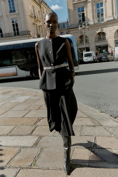 BELTED VEST