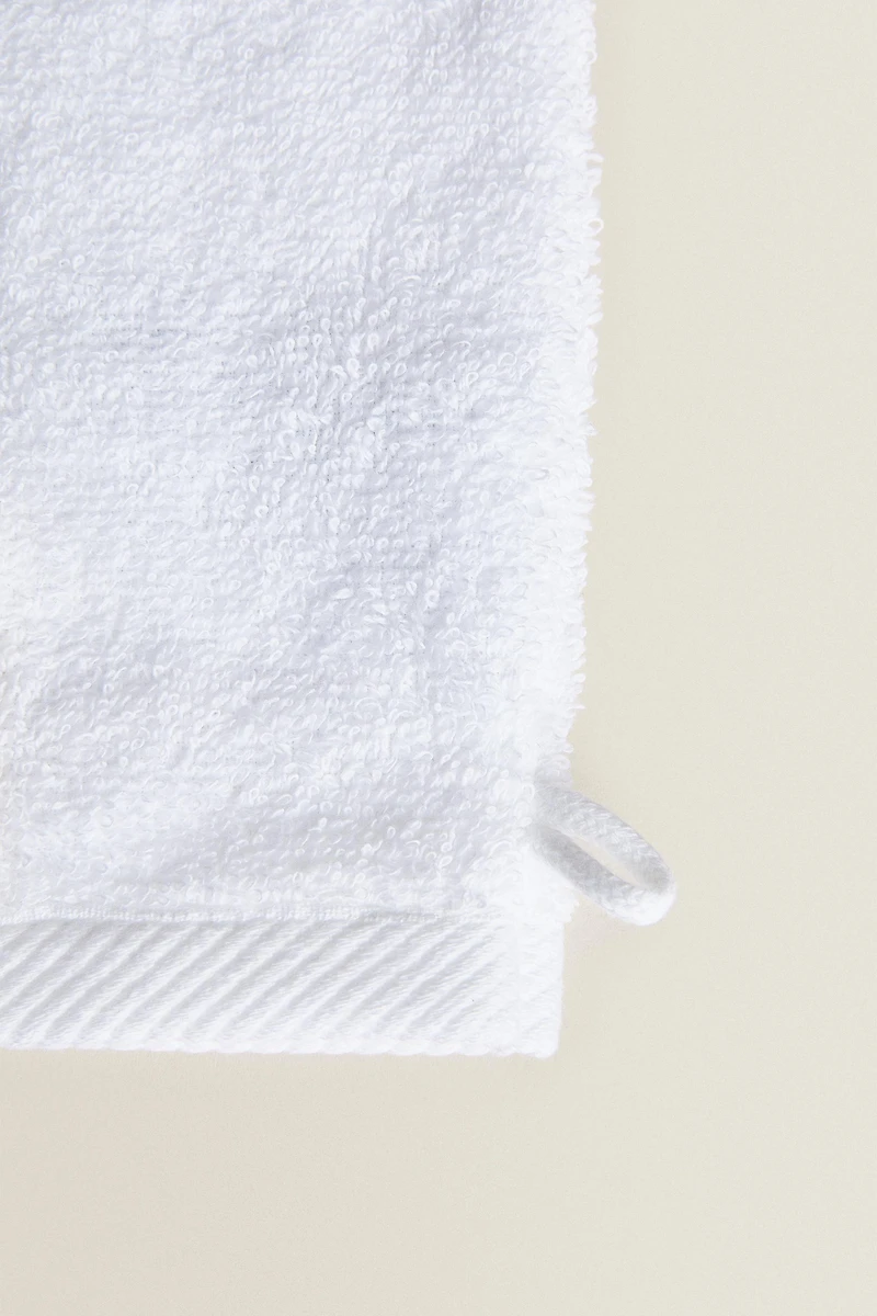 GANT DE TOILETTE COTON ÉPONGE