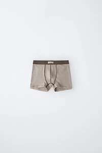 6-14 ANS / PACK DE TROIS BOXERS ÉTIQUETTE