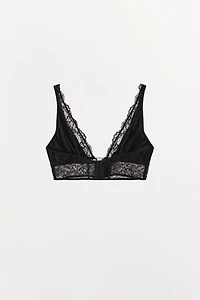 COMBINATION LACE TRIANGLE BRALETTE