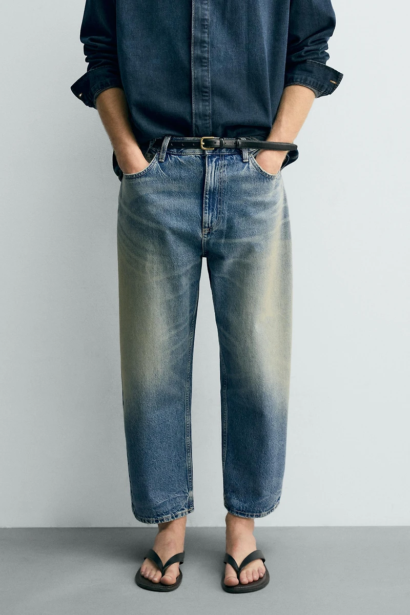 TAPERED WIDE FIT JEANS