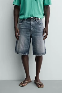RELAXED FIT DENIM SHORTS