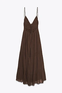 GAUZE MIDI DRESS