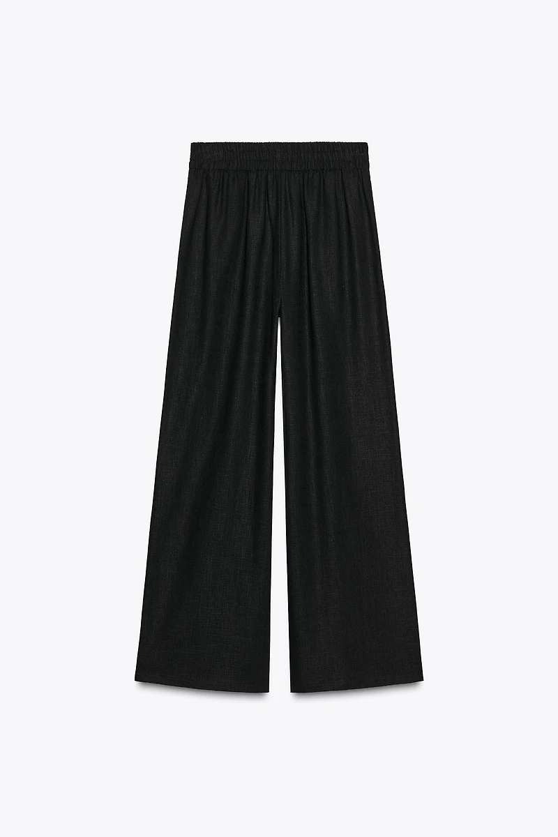WIDE LINEN PANTS