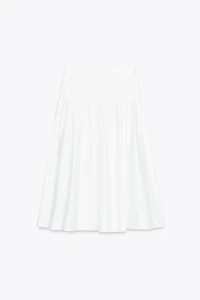 PLEATED MIDI SKIRT