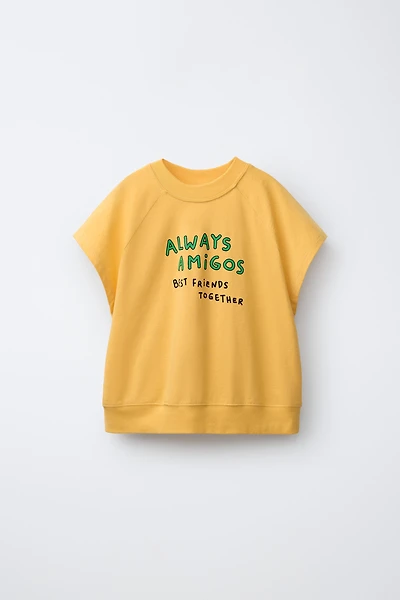 PRINTED TEXT T-SHIRT