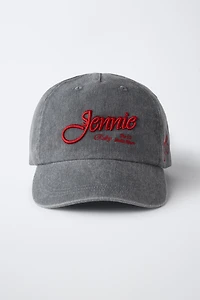 JENNIE RUBY® EMBROIDERED WASHED-EFFECT CAP