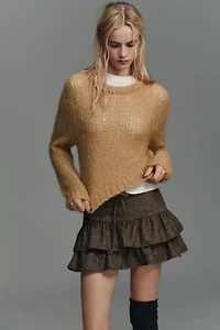 BRUSHED EFFECT KNIT JUMPER
