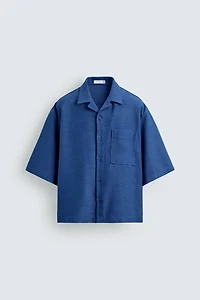 BOXY FIT TEXTURED SHIRT