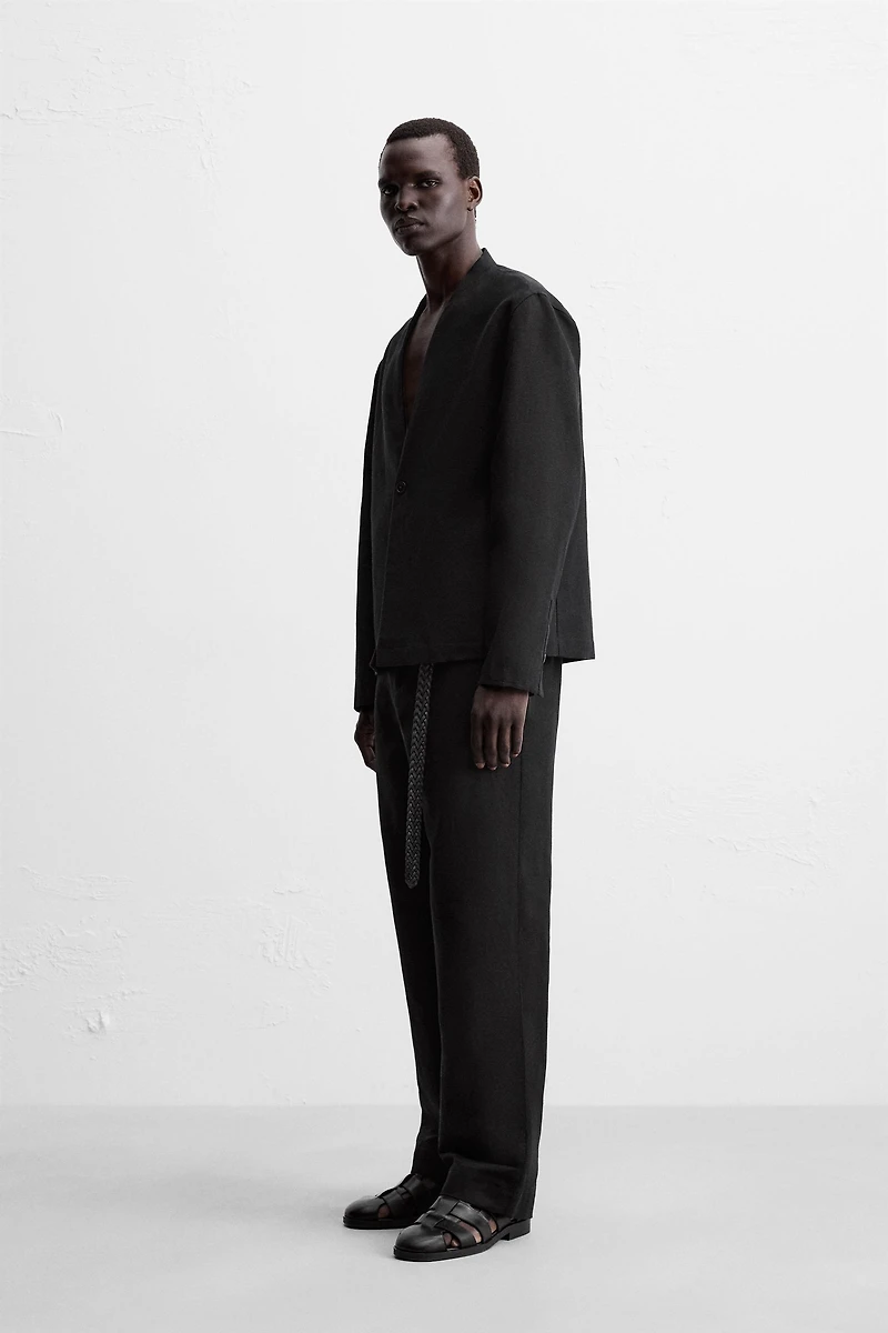COTTON-LINEN SUIT BLAZER