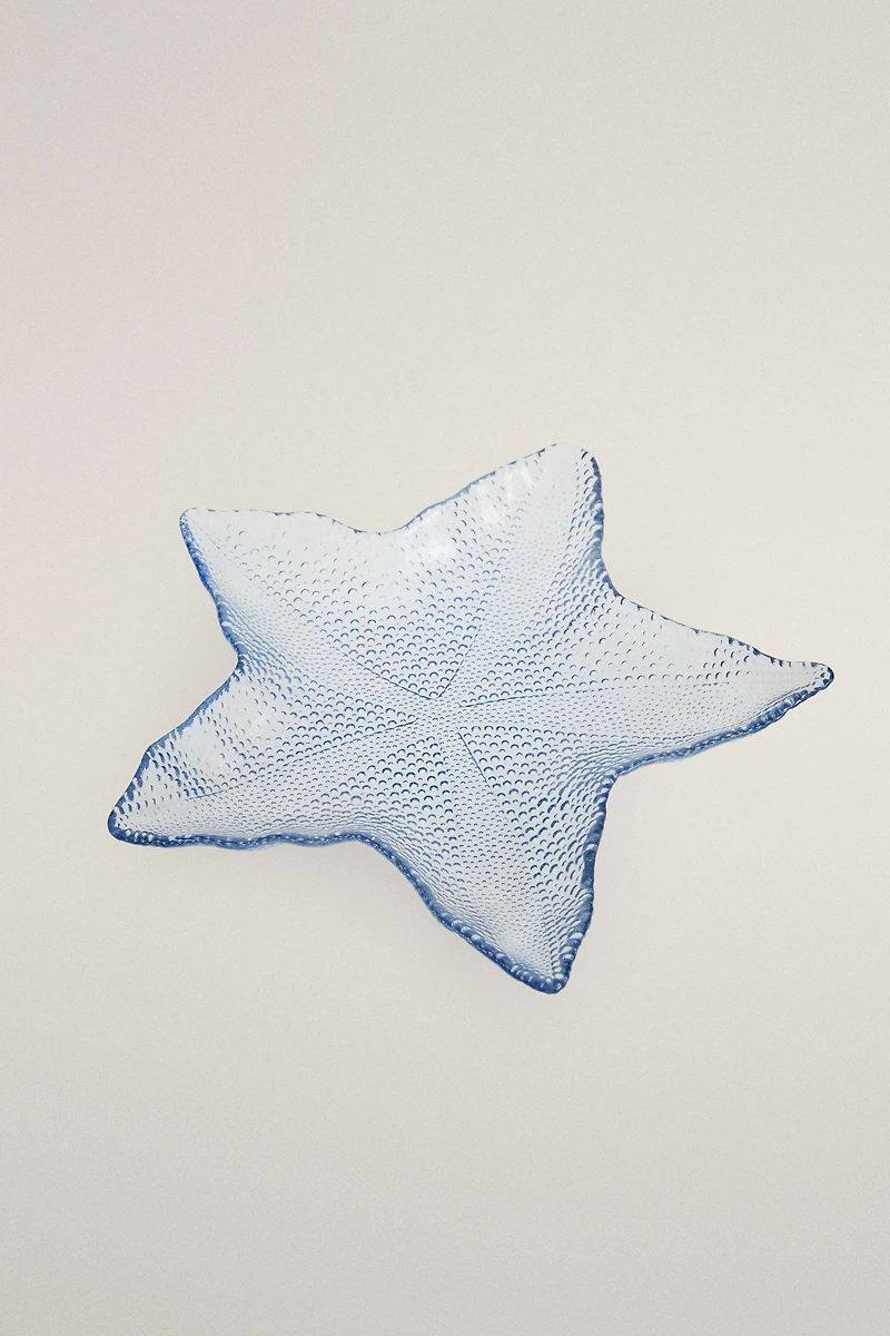 STARFISH GLASS SERVING DISH