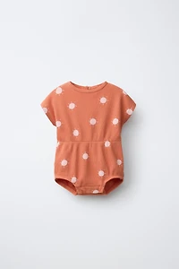 TEXTURED SUNS ROMPER