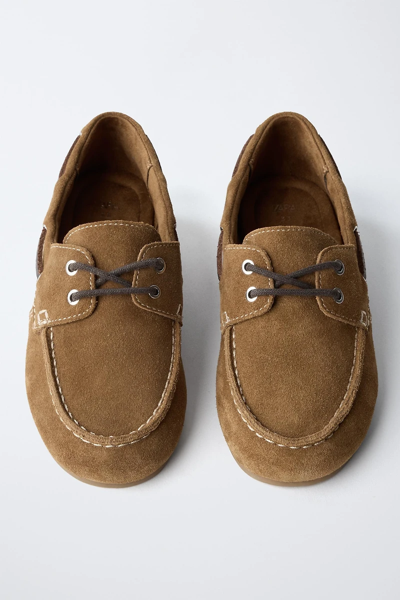 LEATHER DECK SHOES