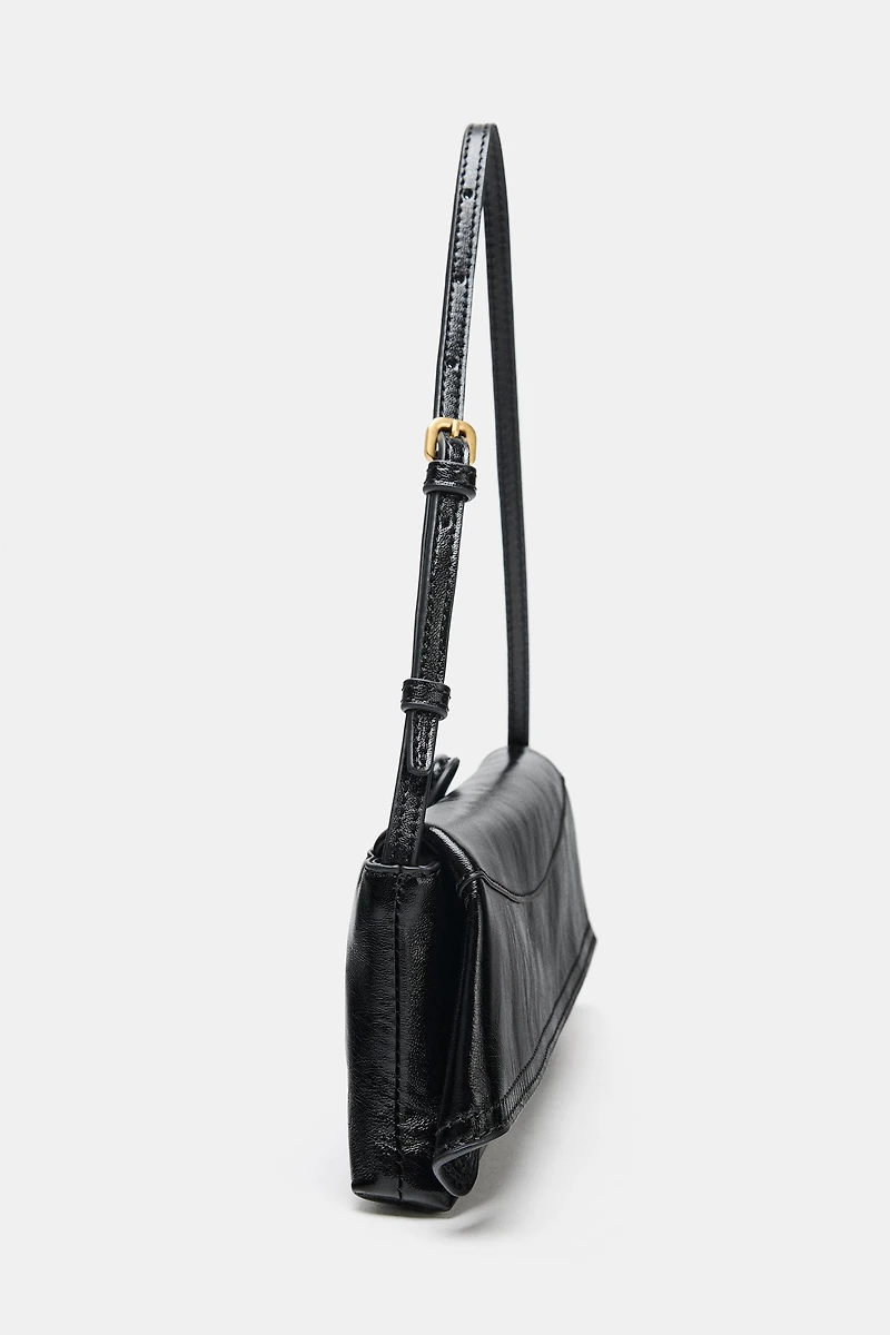 LEATHER FLAP BAG