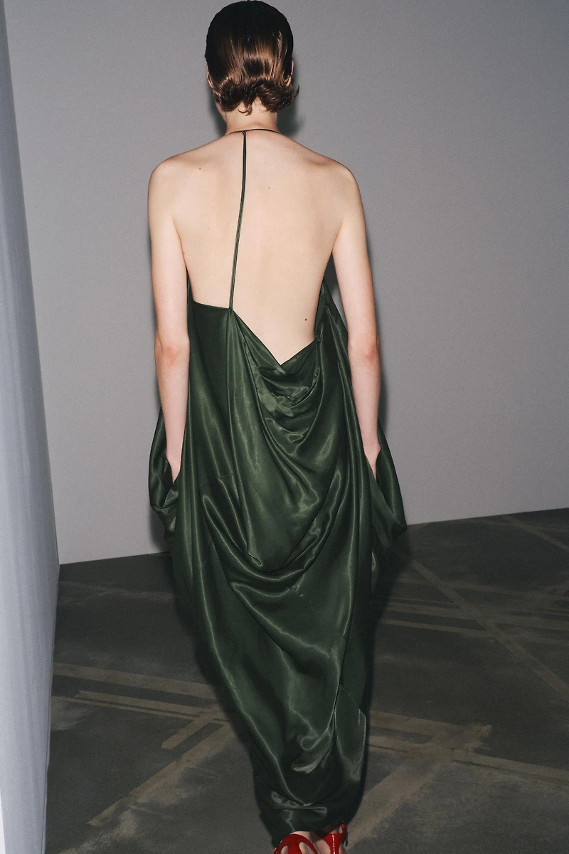 ZW COLLECTION ASYMMETRIC SATIN DRESS