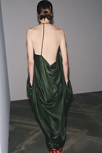 ZW COLLECTION ASYMMETRIC SATIN DRESS