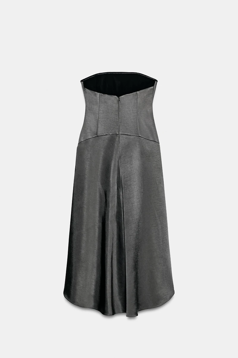 ROBE SATINÉE ASYMÉTRIQUE ZW COLLECTION