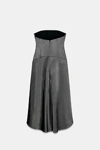 ROBE SATINÉE ASYMÉTRIQUE ZW COLLECTION