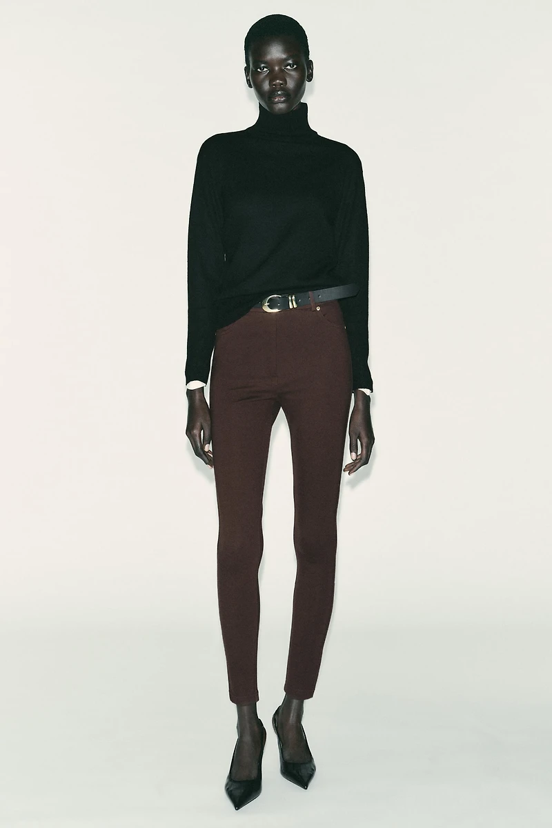 JEGGING TAILLE MI-HAUTE AVEC CEINTURE