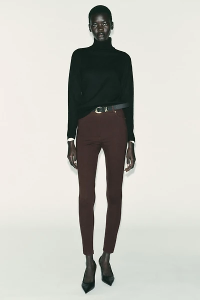 JEGGING TAILLE MI-HAUTE AVEC CEINTURE