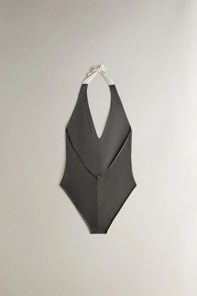 HALTER TIE BEACH SWIMSUIT