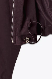 BLOUSON BOMBER À CAPUCHE