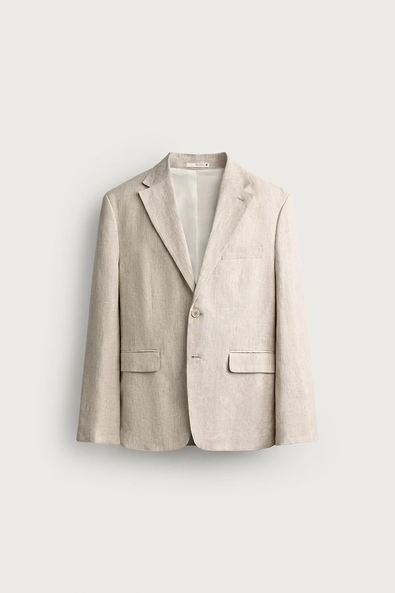 100% LINEN SUIT JACKET