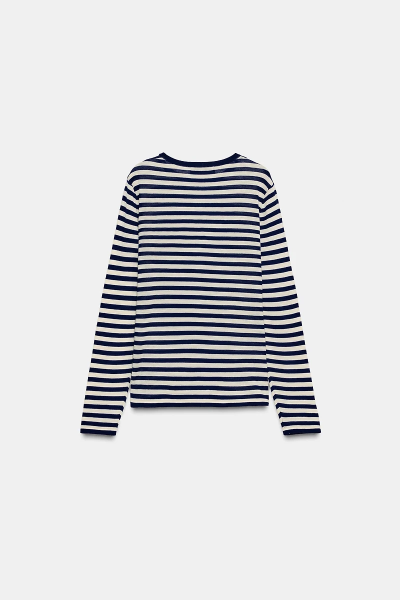 PULL EN MAILLE RAYÉE