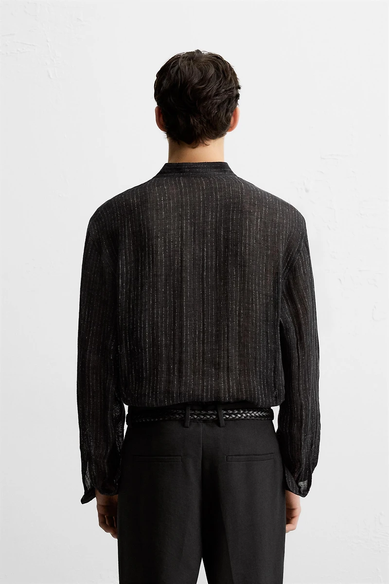 CHEMISE STRUCTURÉE SEMI-TRANSPARENTE