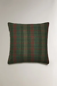 CHRISTMAS TARTAN CHECK COTTON PILLOWCASE