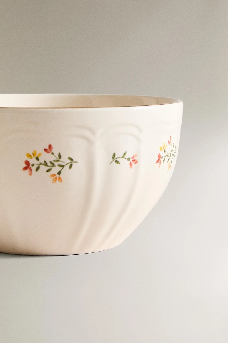 BOL PORCELAINE FLORAL