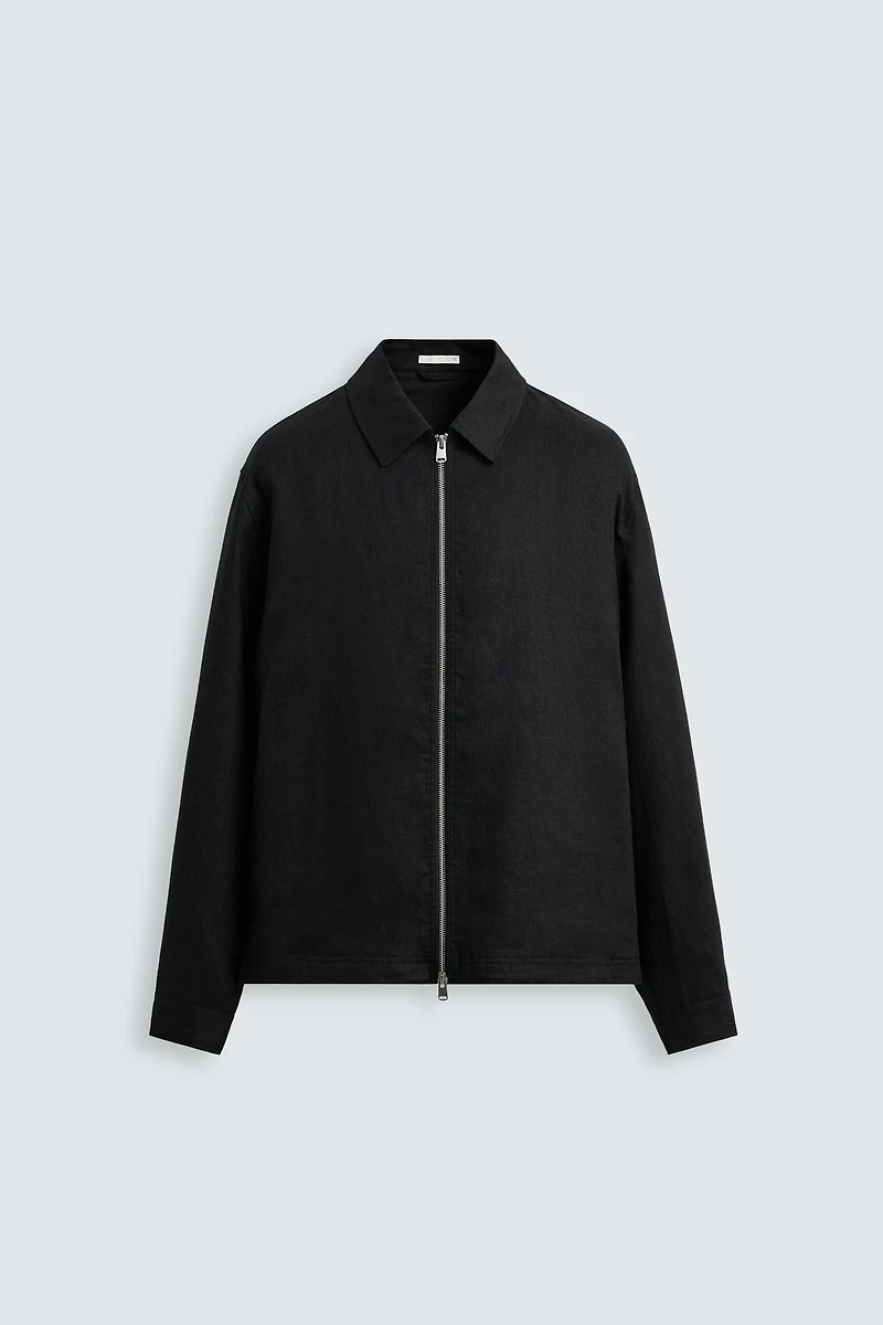 100% LINEN OVERSHIRT