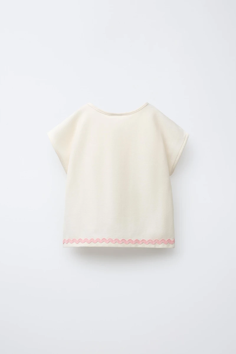 WAVY TRIM PIQUÉ T-SHIRT