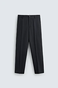 100% WOOL STRAIGHT FIT PANTS