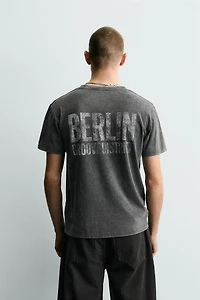 WASHED COMBINED PRINTS T-SHIRT