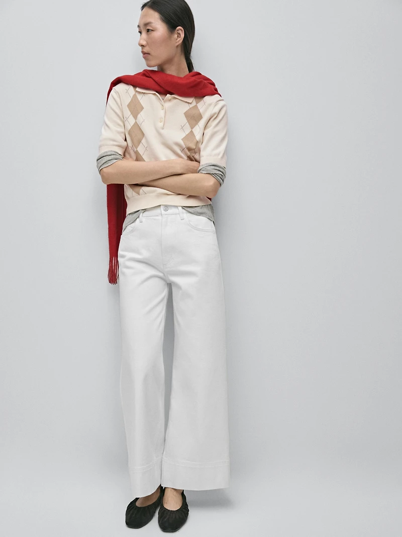 Culotte fit jeans