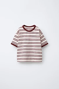 ZARA TIMELESS - STRIPED T-SHIRT WITH CONTRAST TRIM