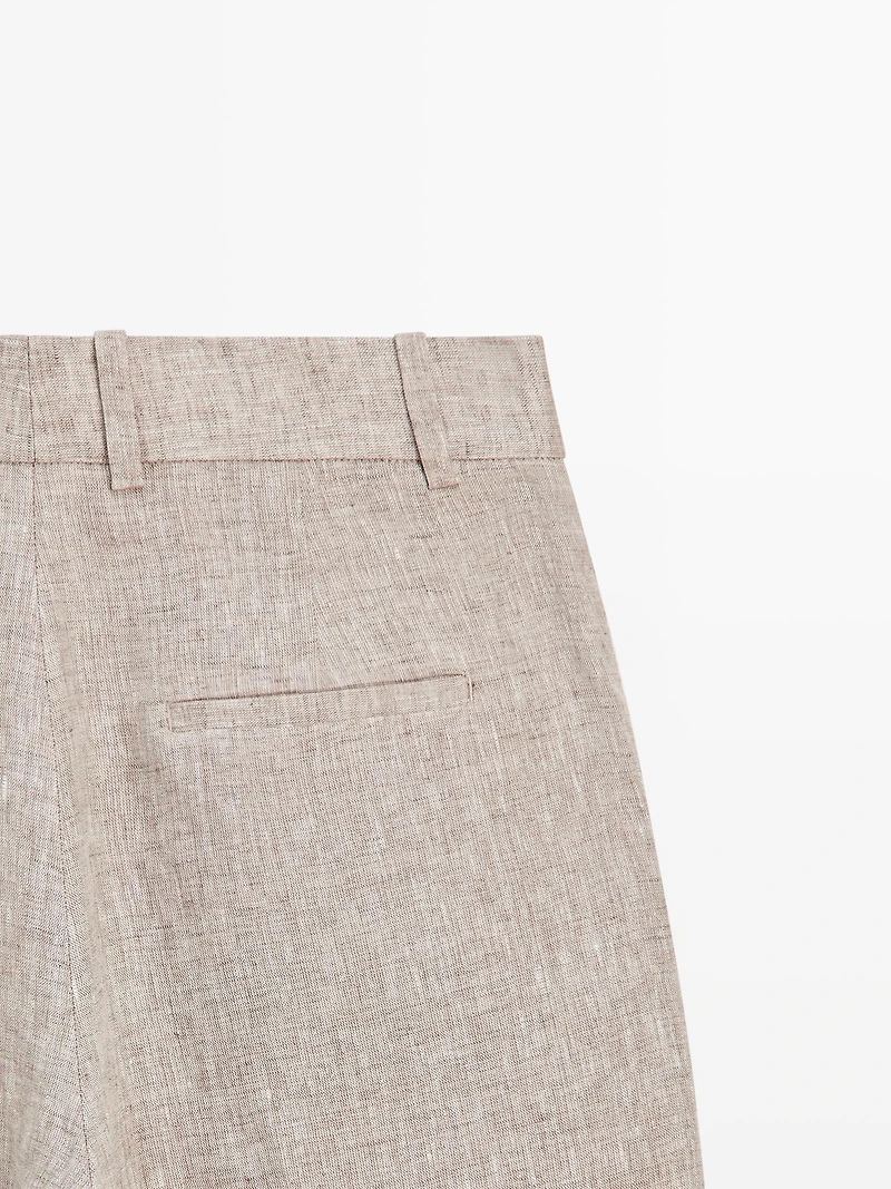 Pantalon de costume en lin